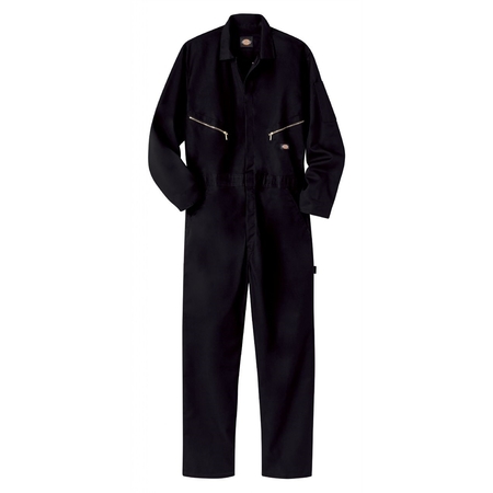 WORKWEAR OUTFITTERS Dickies Deluxe Blended Coverall Black, Medium 4779BK-RG-M